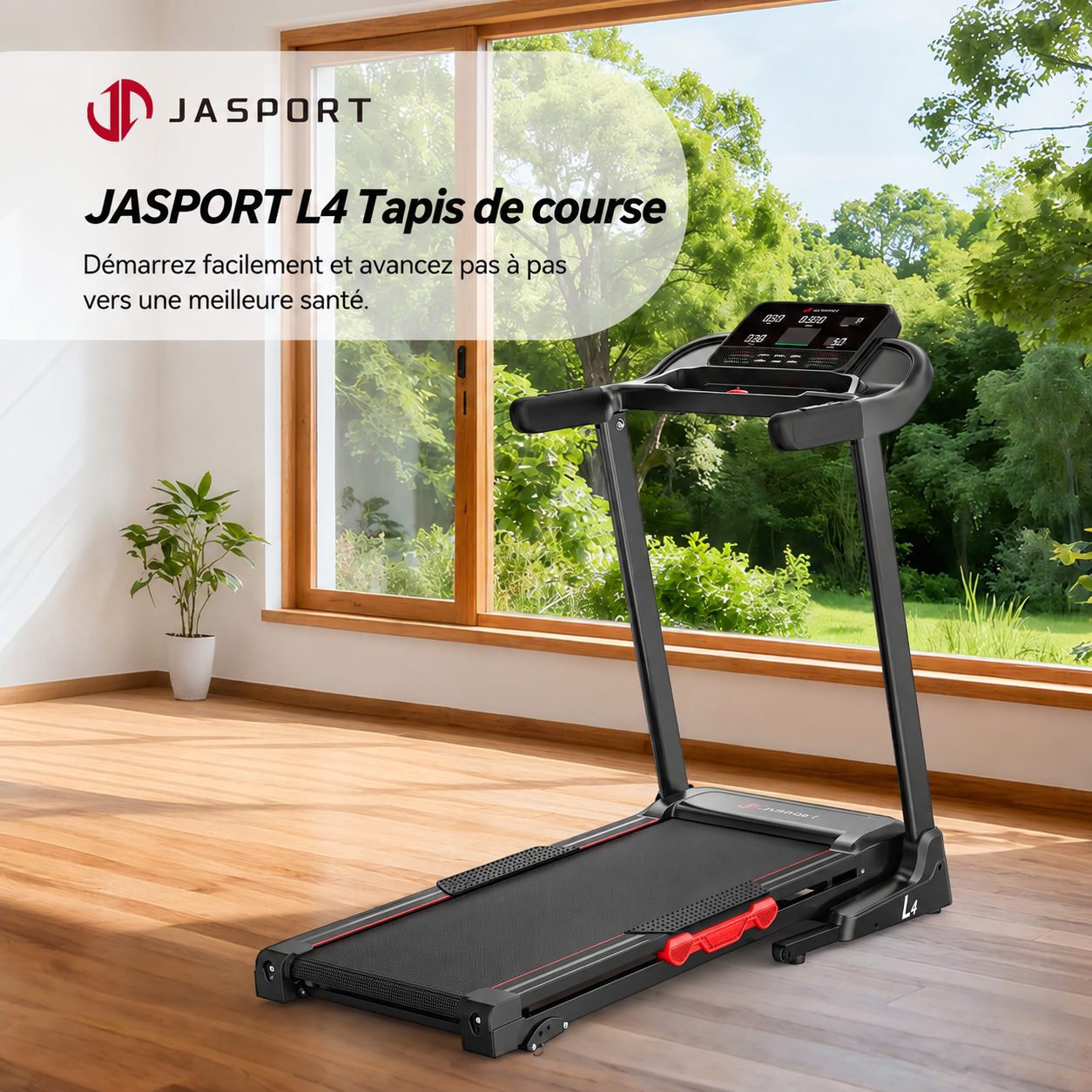 Tapis de course pliable JASPORT L4 pour la maison