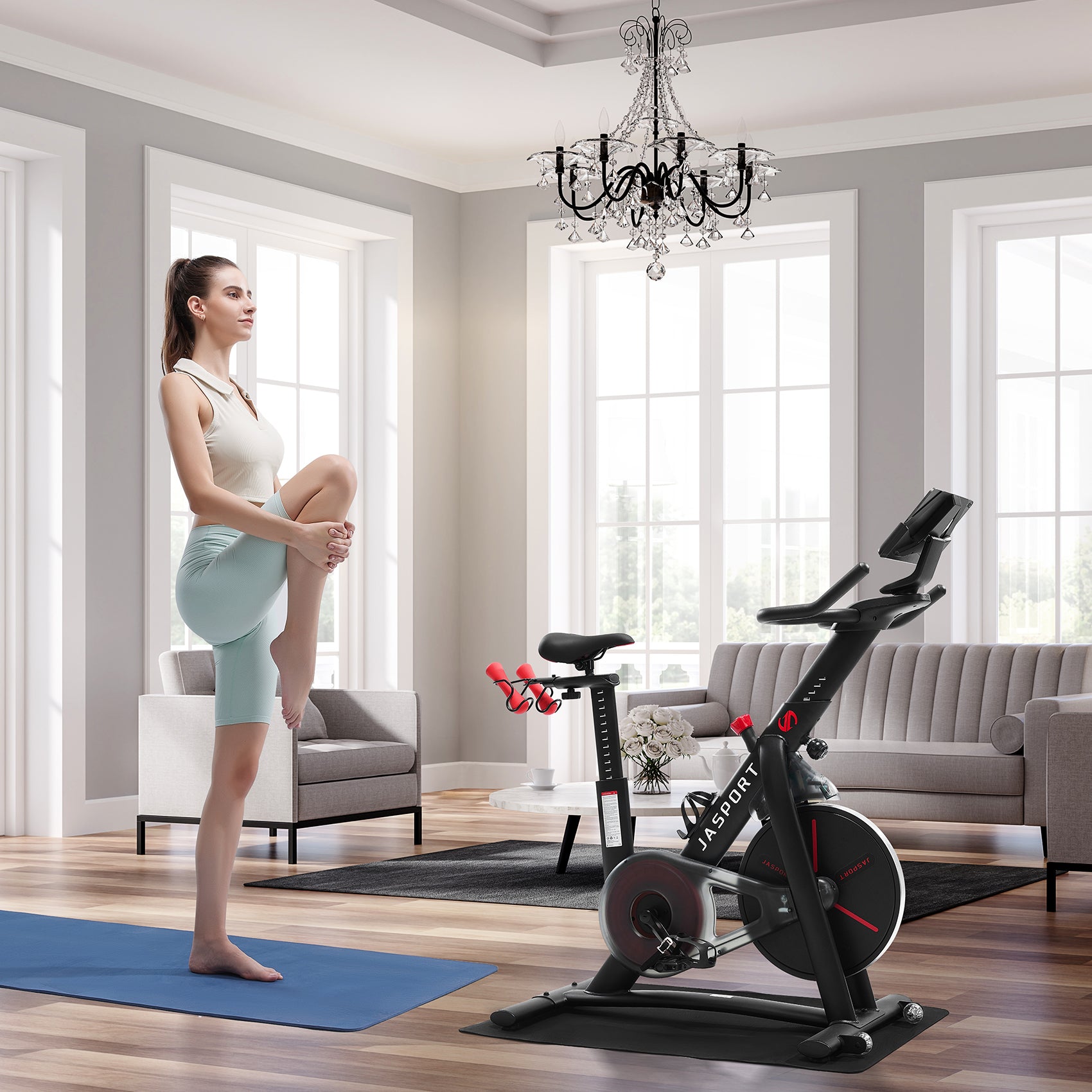 JASPORT S3 Vélo de Speed Indoor Intelligent – Noir