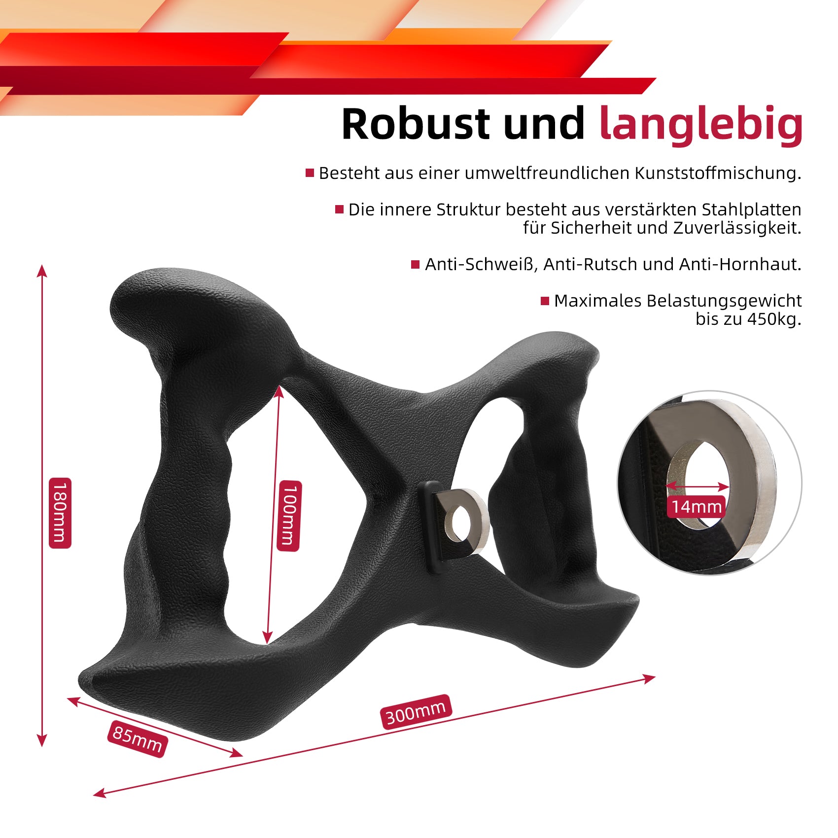 JASPORT ER3 Poignée ergonomique Pull-Down et Rowing