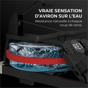 Rameur à eau pliable JASPORT RE1 pour entraînement à domicile
