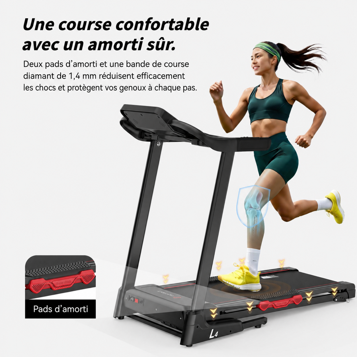 Tapis de course pliable JASPORT L4 pour la maison