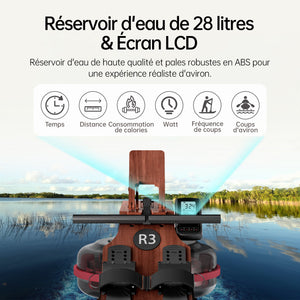 JASPORT R3 Rameur à Eau Pliable pour la Maison (Sapele)