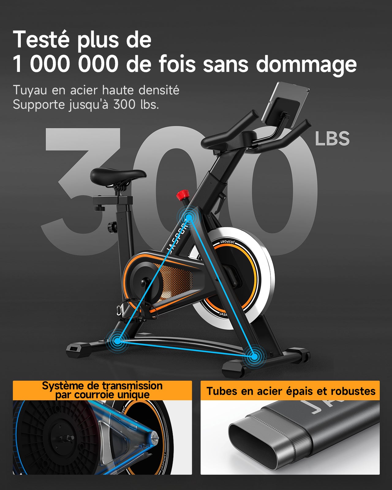 JASPORT A3 Vélo de Speed Indoor Intelligent