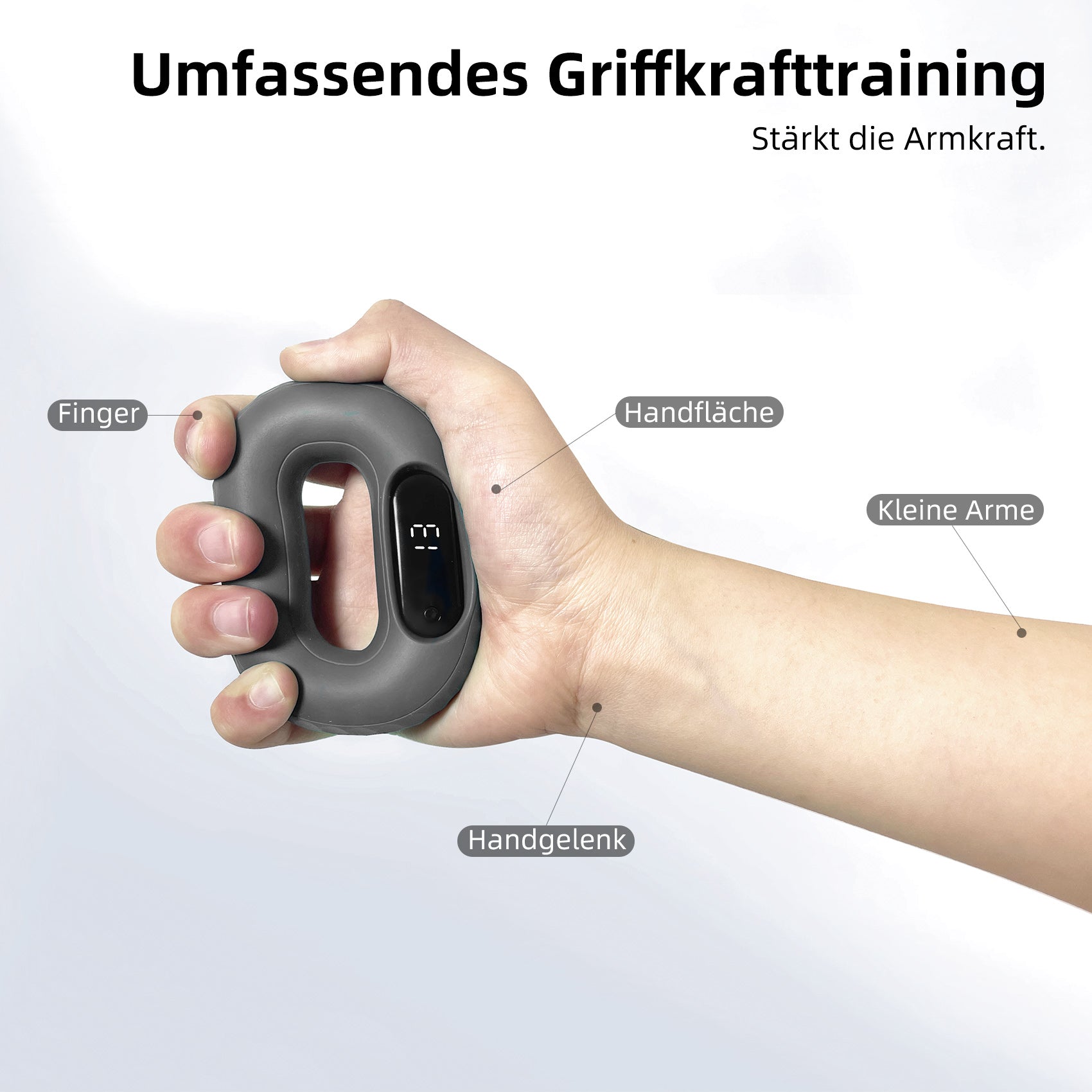 JASPORT GT3 Entraîneur Intelligent de Force de Préhension pour la Main – Gris