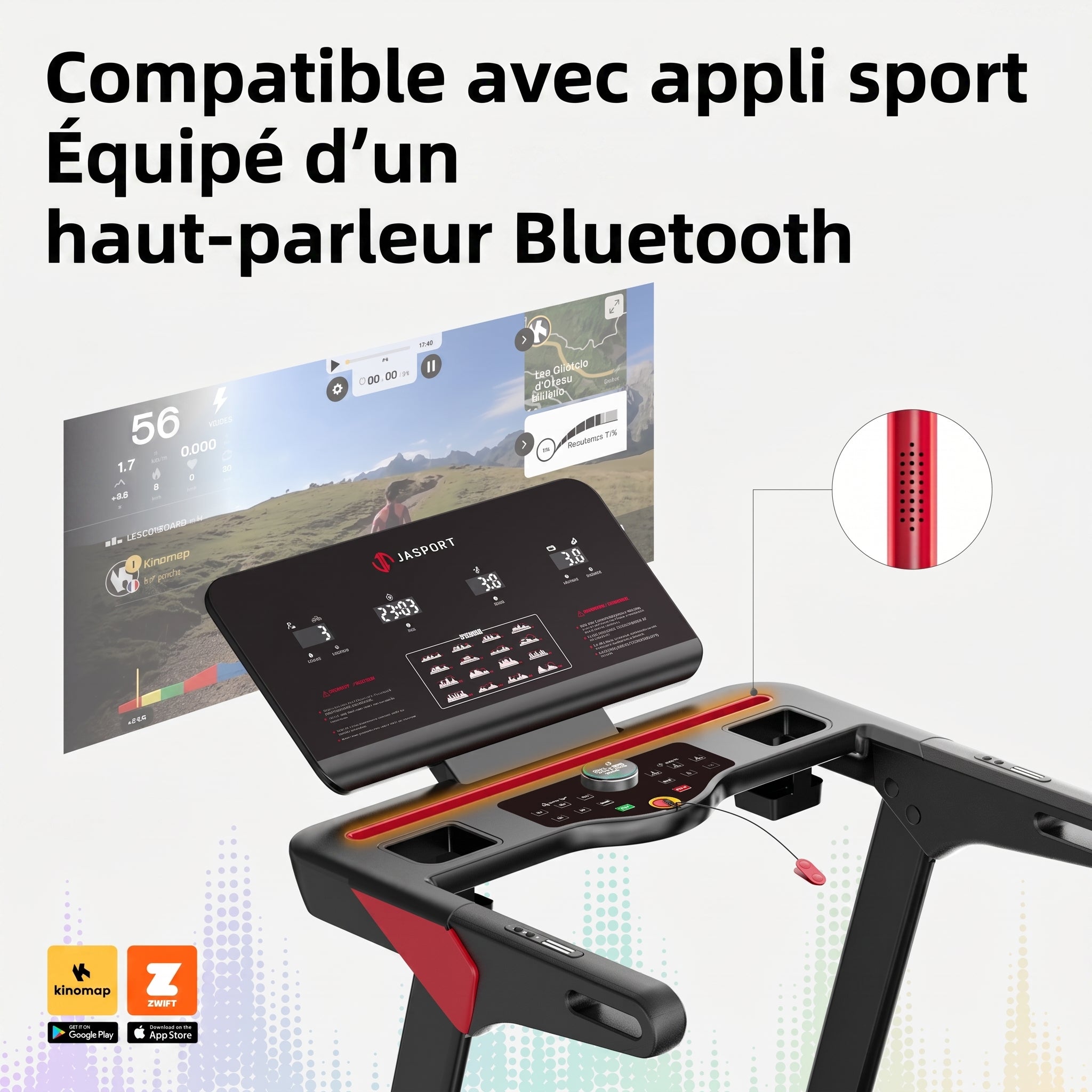 Tapis de course pliable JASPORT L3 pour la maison