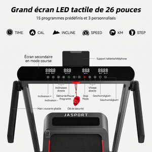 Tapis de course 2-en-1 JASPORT GL3H pour la maison