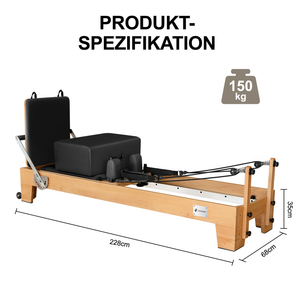 JASPORT P80 Reformer Pilates en bois de hêtre