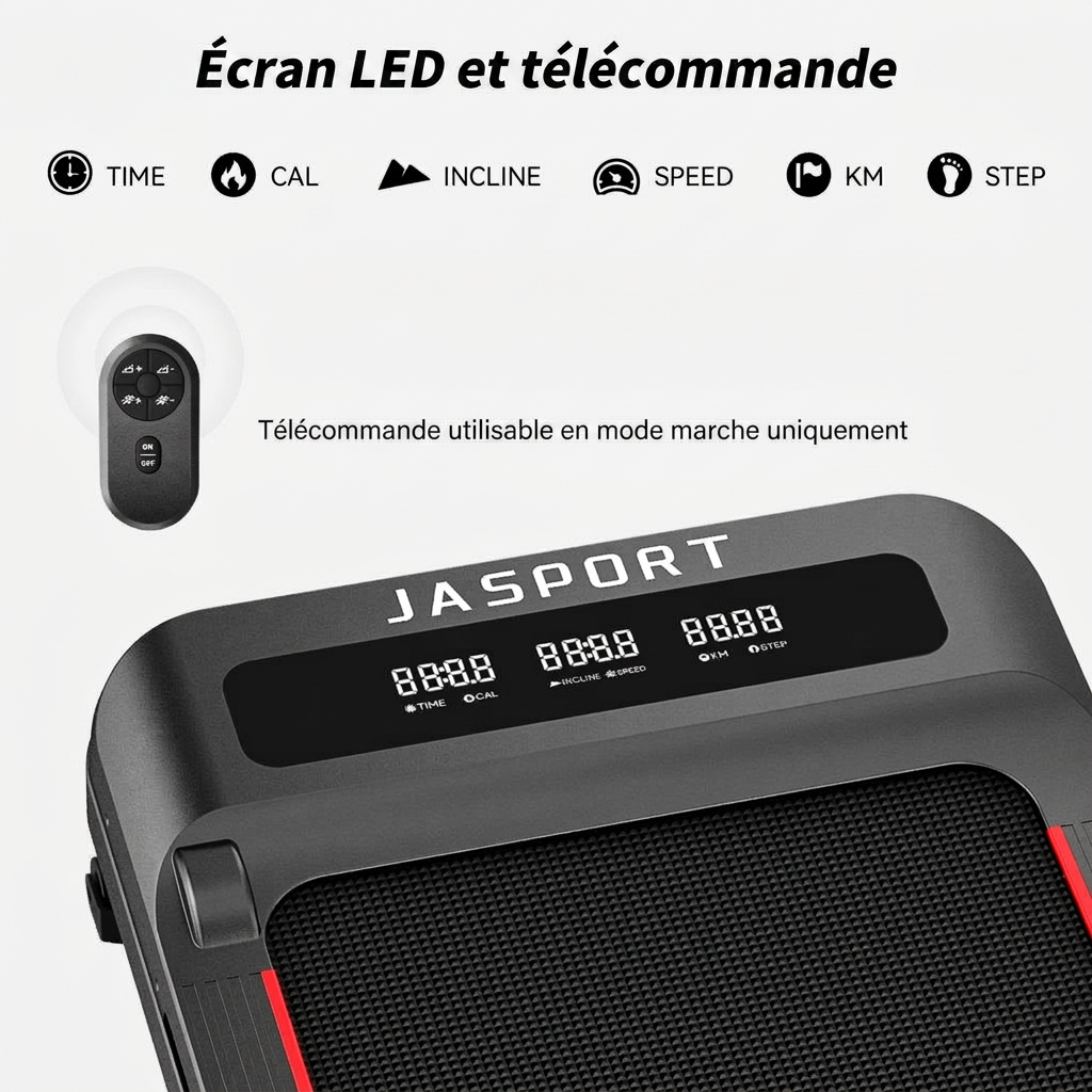 Tapis de course 2-en-1 JASPORT GL3H pour la maison