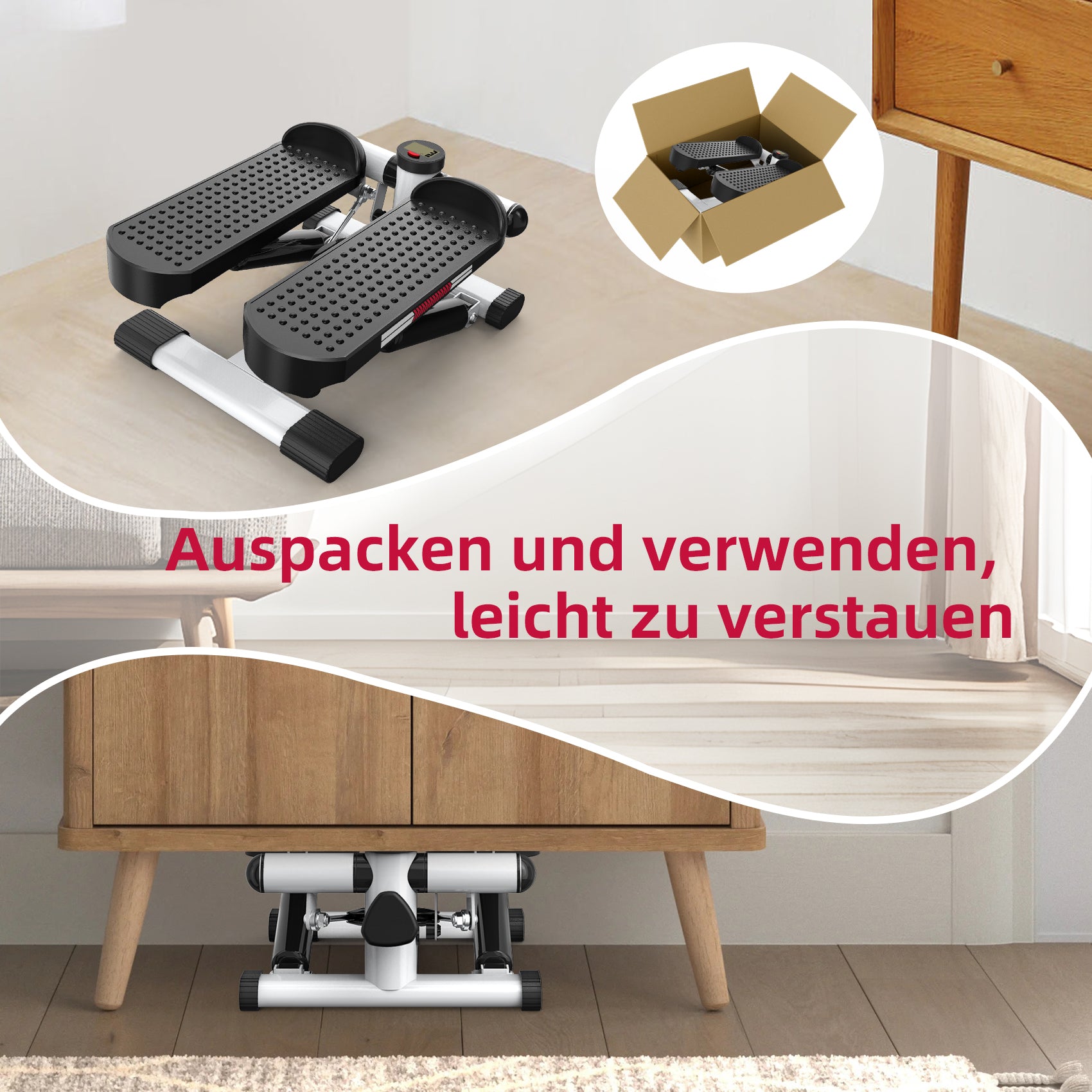 Mini stepper JASPORT ST1 pour la maison (version blanche)