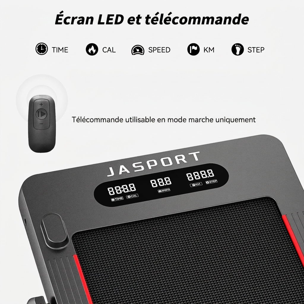 Tapis de course 2-en-1 JASPORT GL3 pour la maison