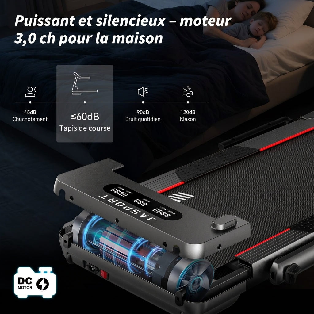 Tapis de course 2-en-1 JASPORT GL3 pour la maison