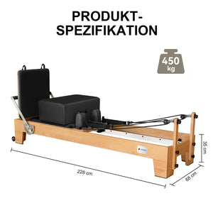 JASPORT P80 Reformer Pilates en bois de hêtre